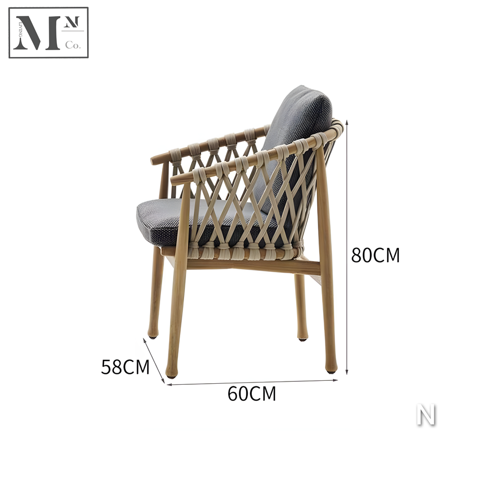 JUNIPER Outdoor Dining Chairs in Rope Weave