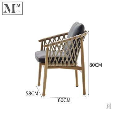 JUNIPER Outdoor Dining Chairs in Rope Weave