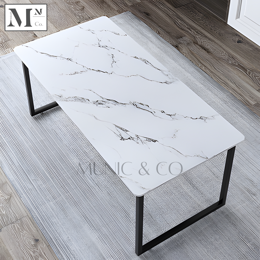 ELYSIVA Contemporary Stone Work Table