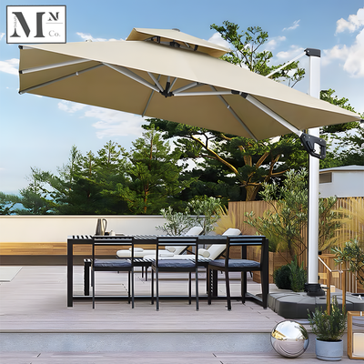 TITAN Reinforced Outdoor 3m -4m Parasol with 300kg Base and Press Fit Handle
