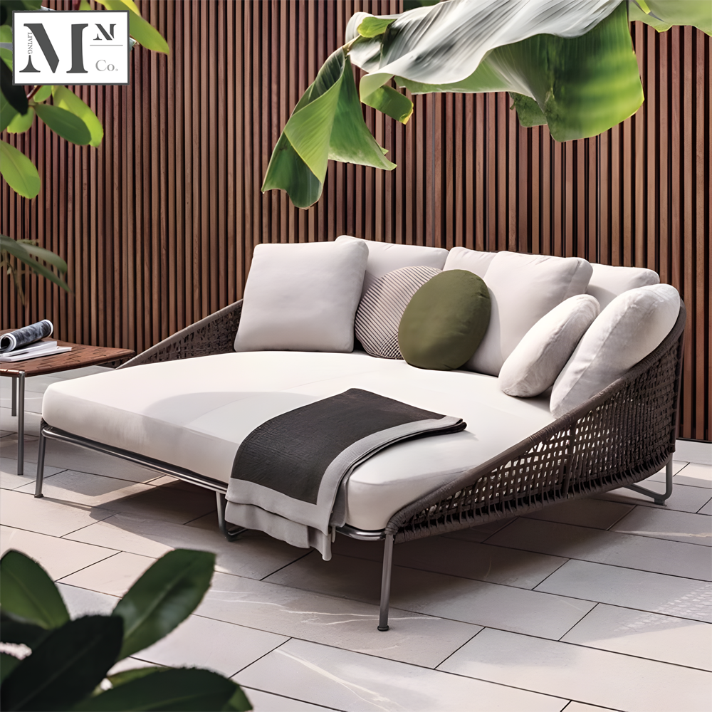 MABELLE Outdoor Day Bed in PE Rattan Weave. Customizable