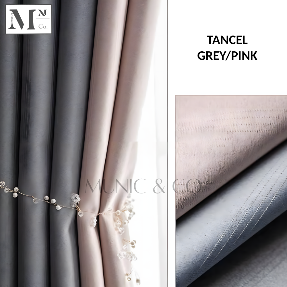 TANCEL DUO COLOR 90%-95% Blackout Curtains. DIY Made-To-Measure Blackout Curtains in 12 Days.