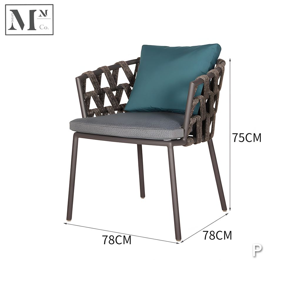 JUNIPER Outdoor Dining Chairs in Rope Weave