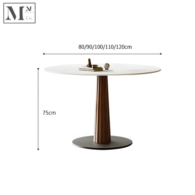 MAVEN Contemporary Sintered Stone Round Dining Table