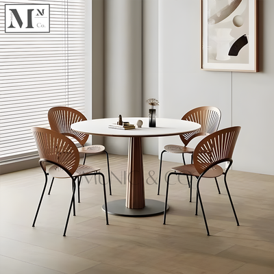 MAVEN Contemporary Sintered Stone Round Dining Table