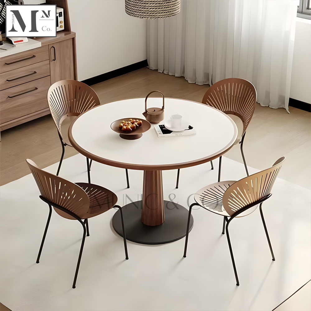 MAVEN Contemporary Sintered Stone Round Dining Table