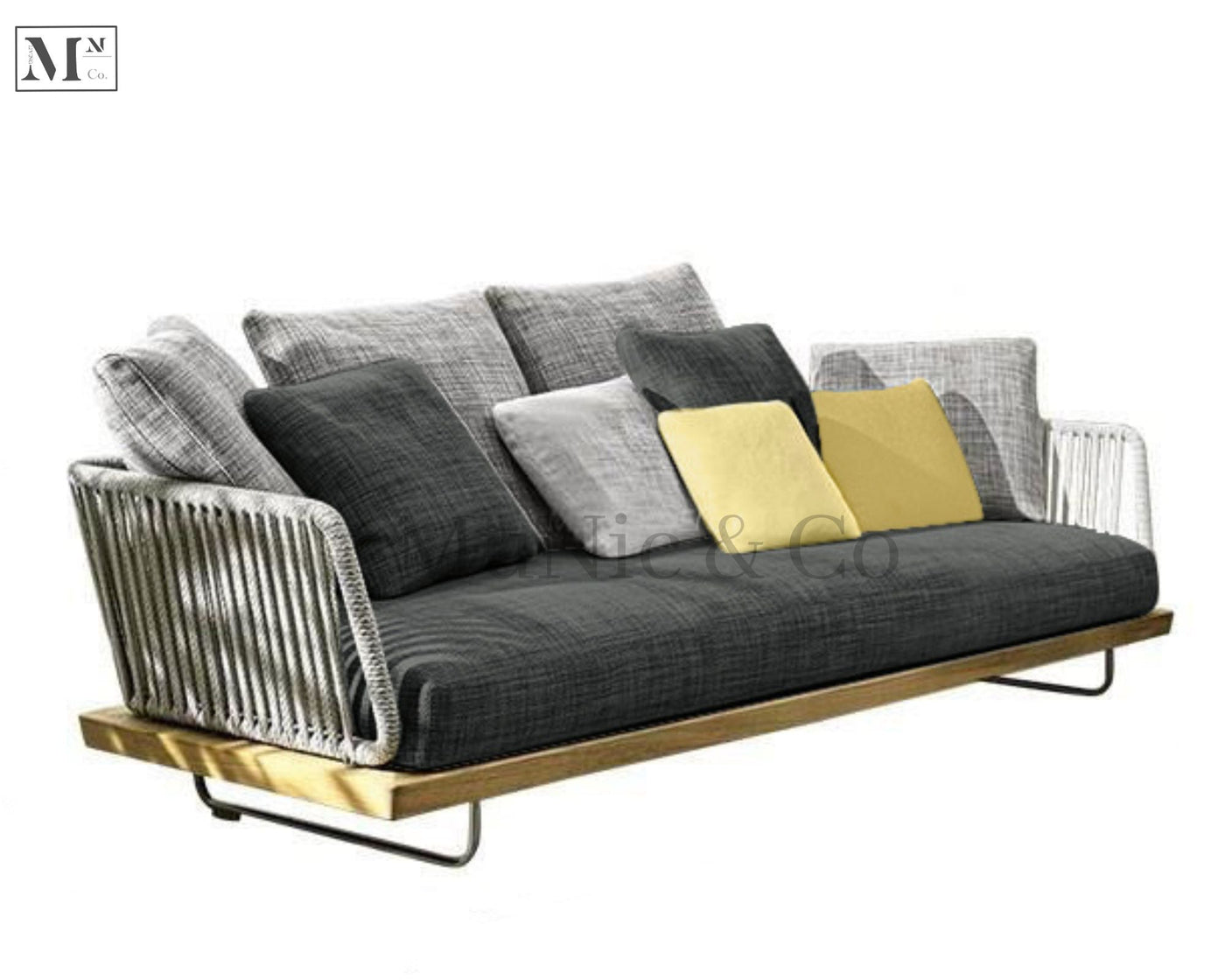 MEYER Indoor Sofa in Rope Weave