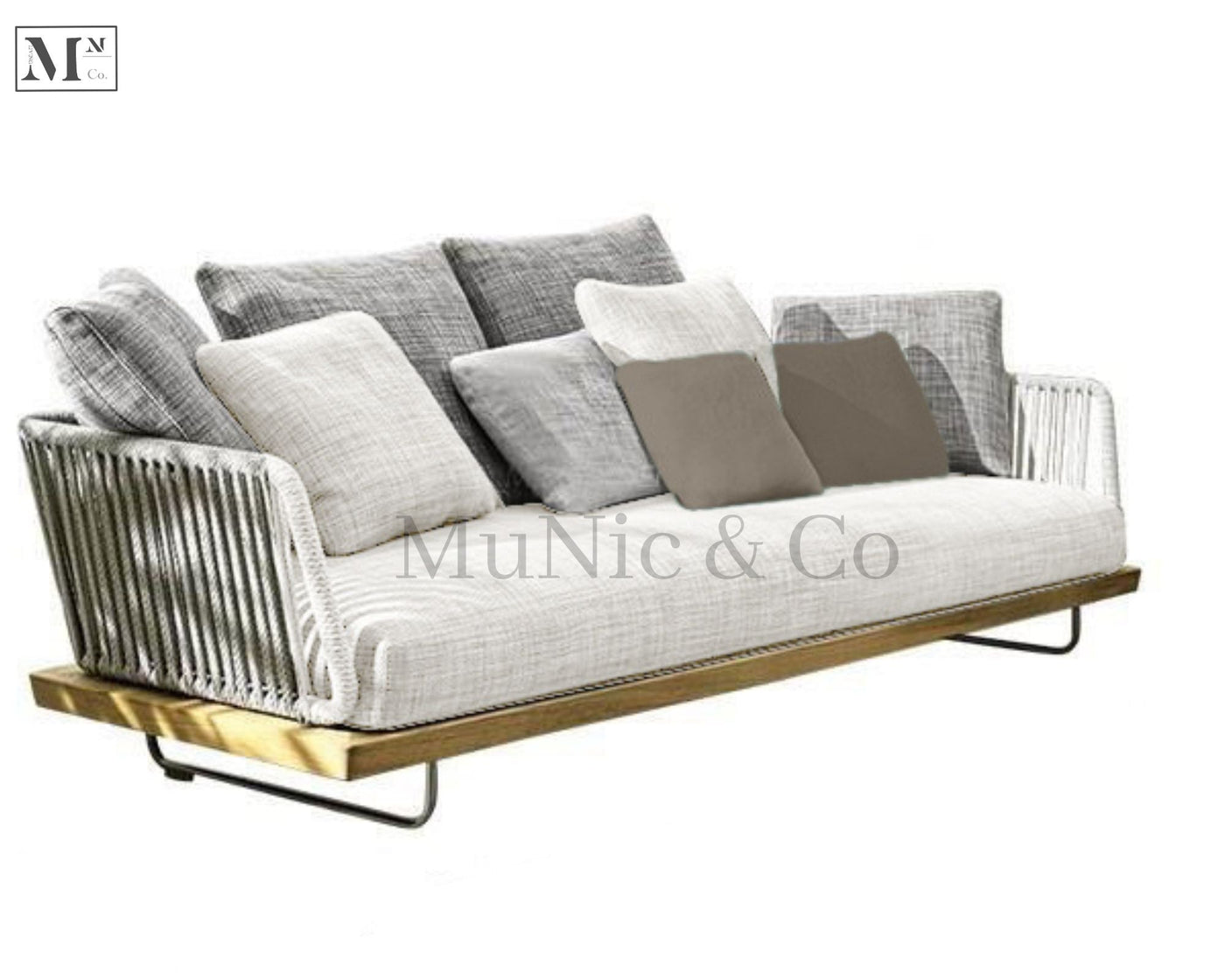 MEYER Indoor Sofa in Rope Weave