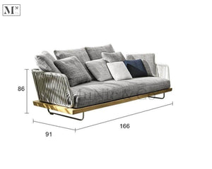 MEYER Indoor Sofa in Rope Weave