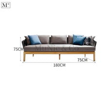 Load image into Gallery viewer, SALINA Outdoor DayBed in Rope Weave. Customizable Outdoor Sofa
