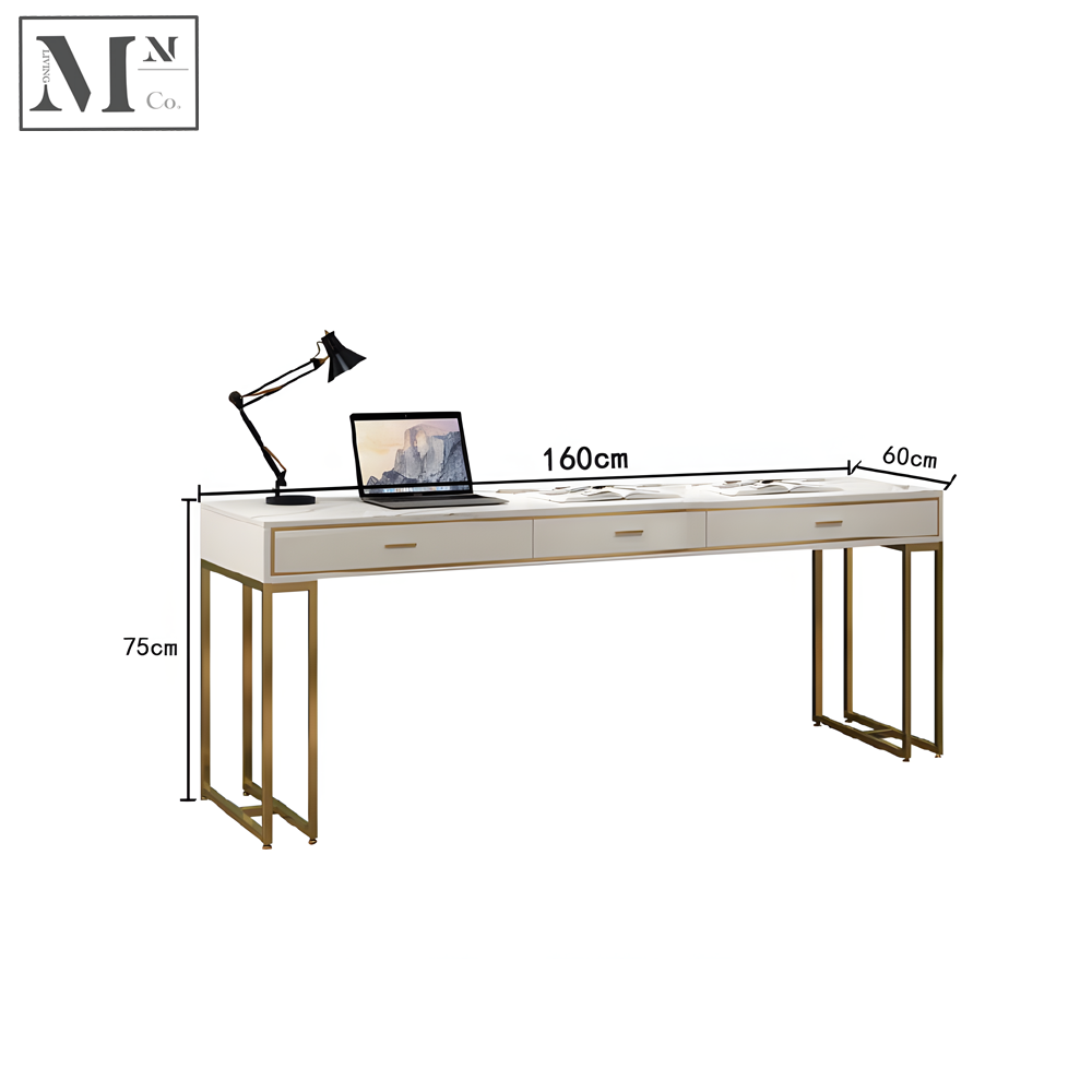 GENEVA Contemporary Marble Study Table