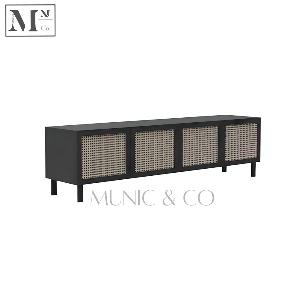 YARA Vintage Rattan TV Console