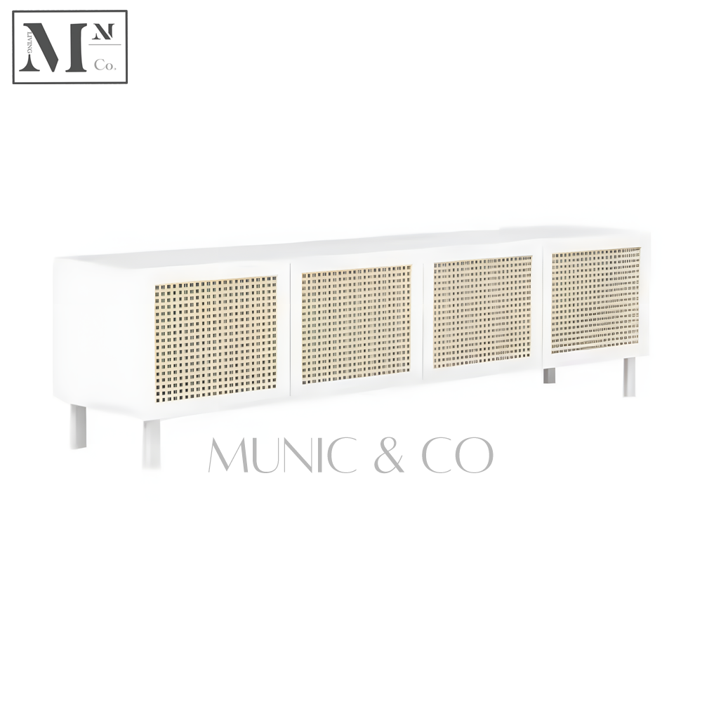 YARA Vintage Rattan TV Console