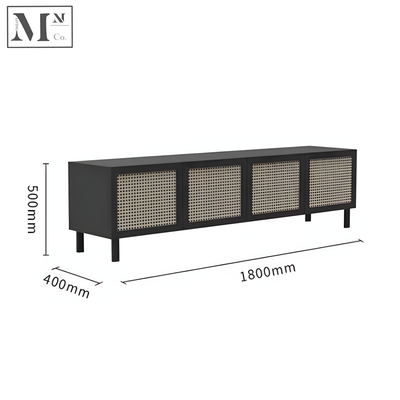 YARA Vintage Rattan TV Console