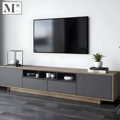 ZANE Contemporary Industrial TV Console and Coffee Table