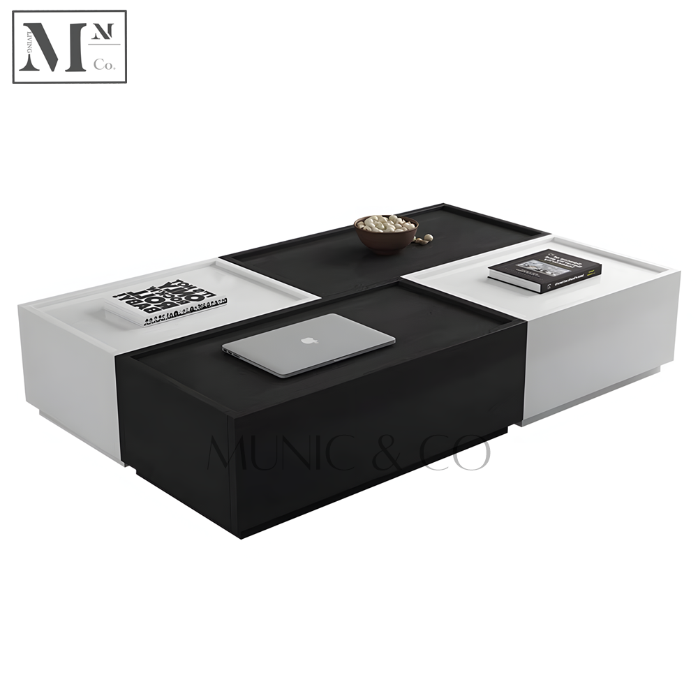 MYLA Contemporary Luxe TV Console and Coffee Table