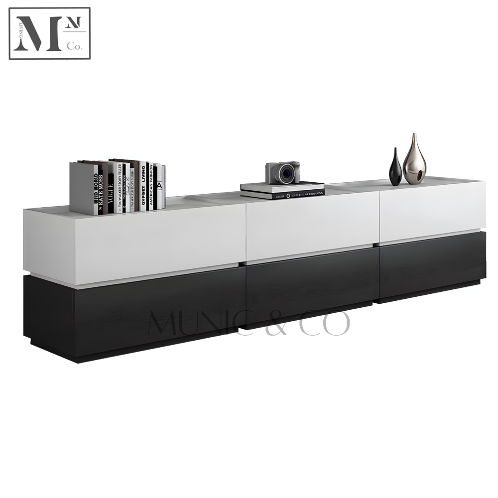MYLA Contemporary Luxe TV Console and Coffee Table