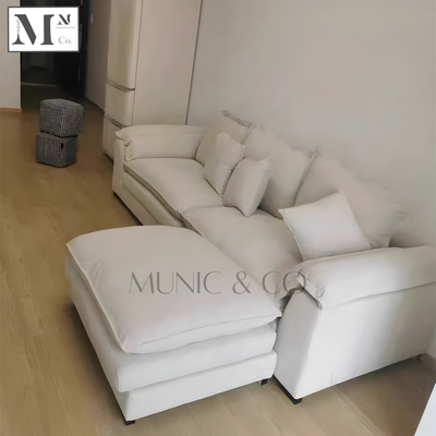 DERVIN Contemporary Fabric Sofa