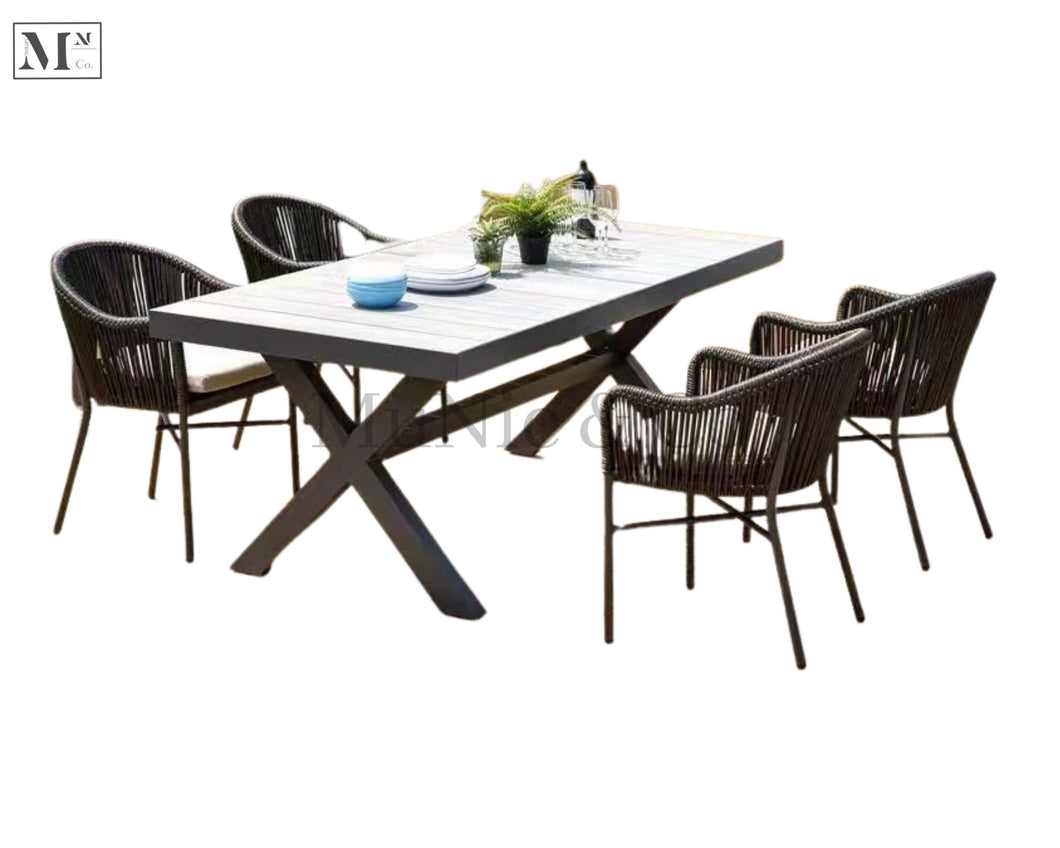 ASH Dining Chair in Rope Weave and Dining Set