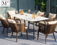 Load image into Gallery viewer, sloan outdoor dining set in rattan weave
