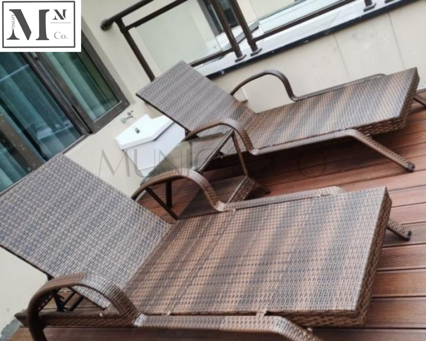 INEZ Outdoor Lounge Sofa in PE Rattan Weave