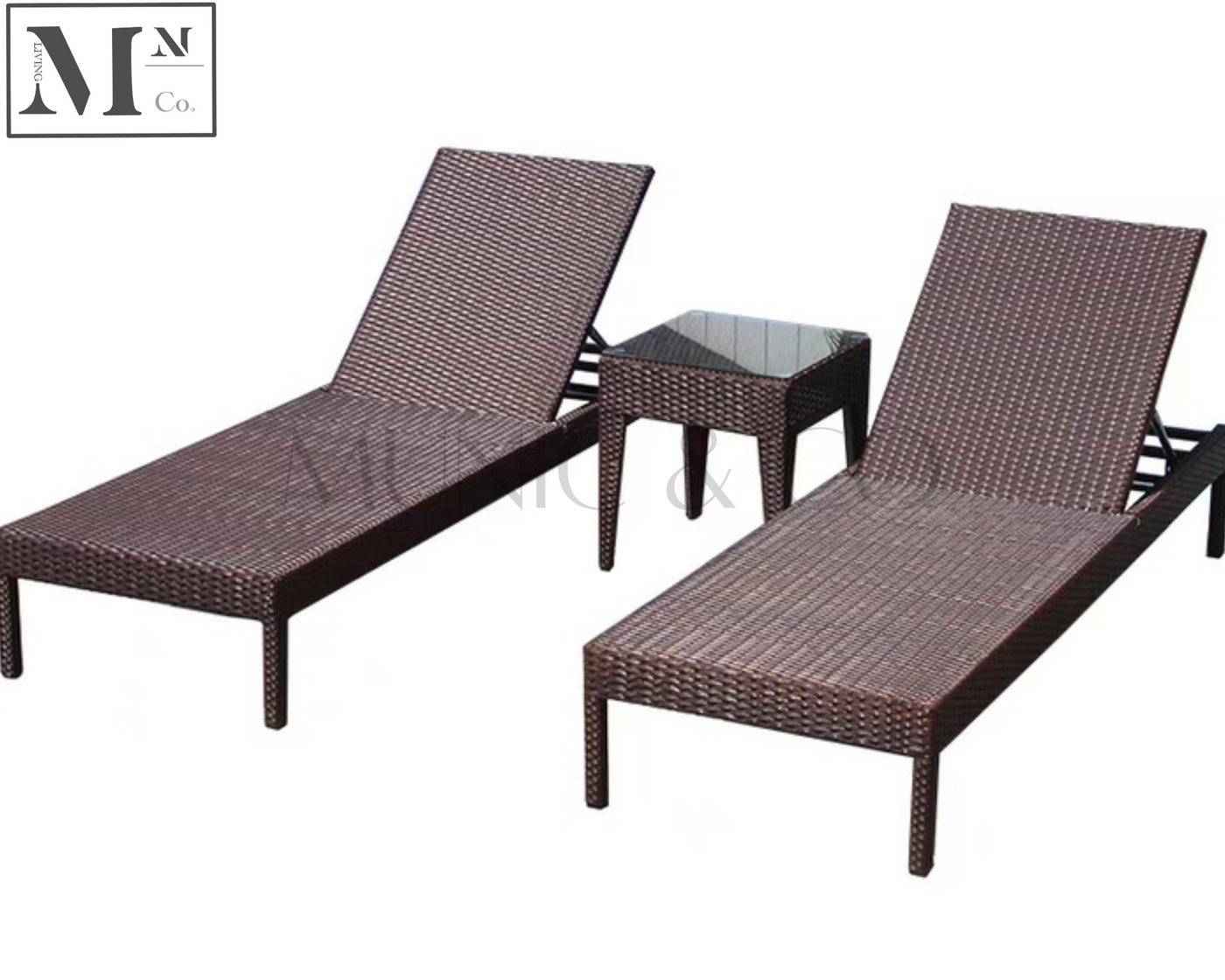INEZ Outdoor Lounge Sofa in PE Rattan Weave