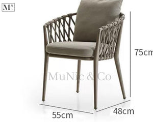 kelly chair in rope weave.  dining chair