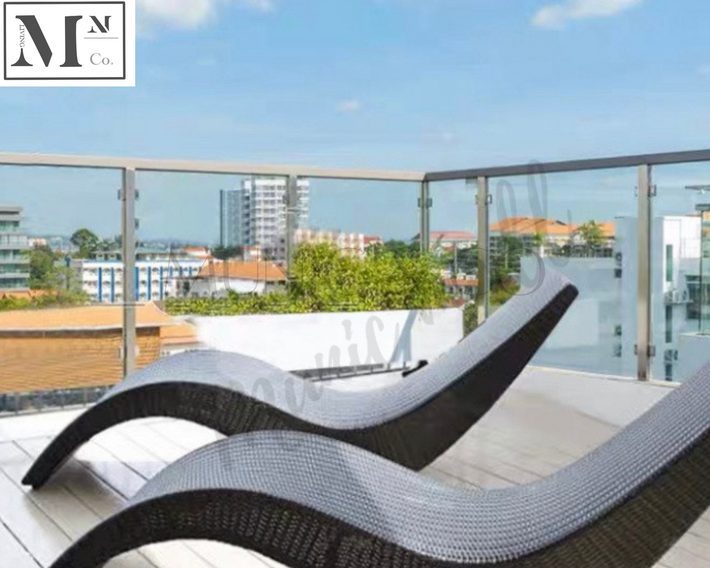 LUCINO Outdoor Lounge Sofa in PE Rattan Weave