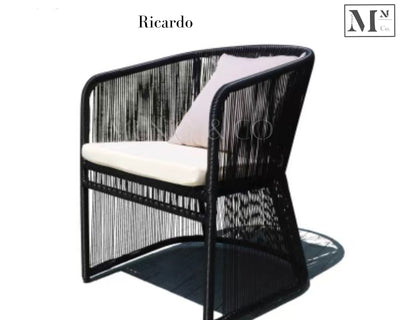 ricardo outdoor dining table woven in pe rattan