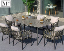 Load image into Gallery viewer, sloan outdoor dining set in rope weave
