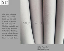 Load image into Gallery viewer, kenzi 90-100% blackout curtains.  sateen polyester night curtains. diy made-to-measure blackout curtains in 12 days!
