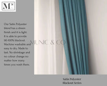 Load image into Gallery viewer, kenzi 90-100% blackout curtains.  sateen polyester night curtains. diy made-to-measure blackout curtains in 12 days!
