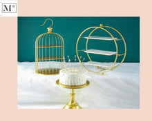 Load image into Gallery viewer, high tea display 3 piece set. deliver in 12 days!. 3 piece gold bundle a

