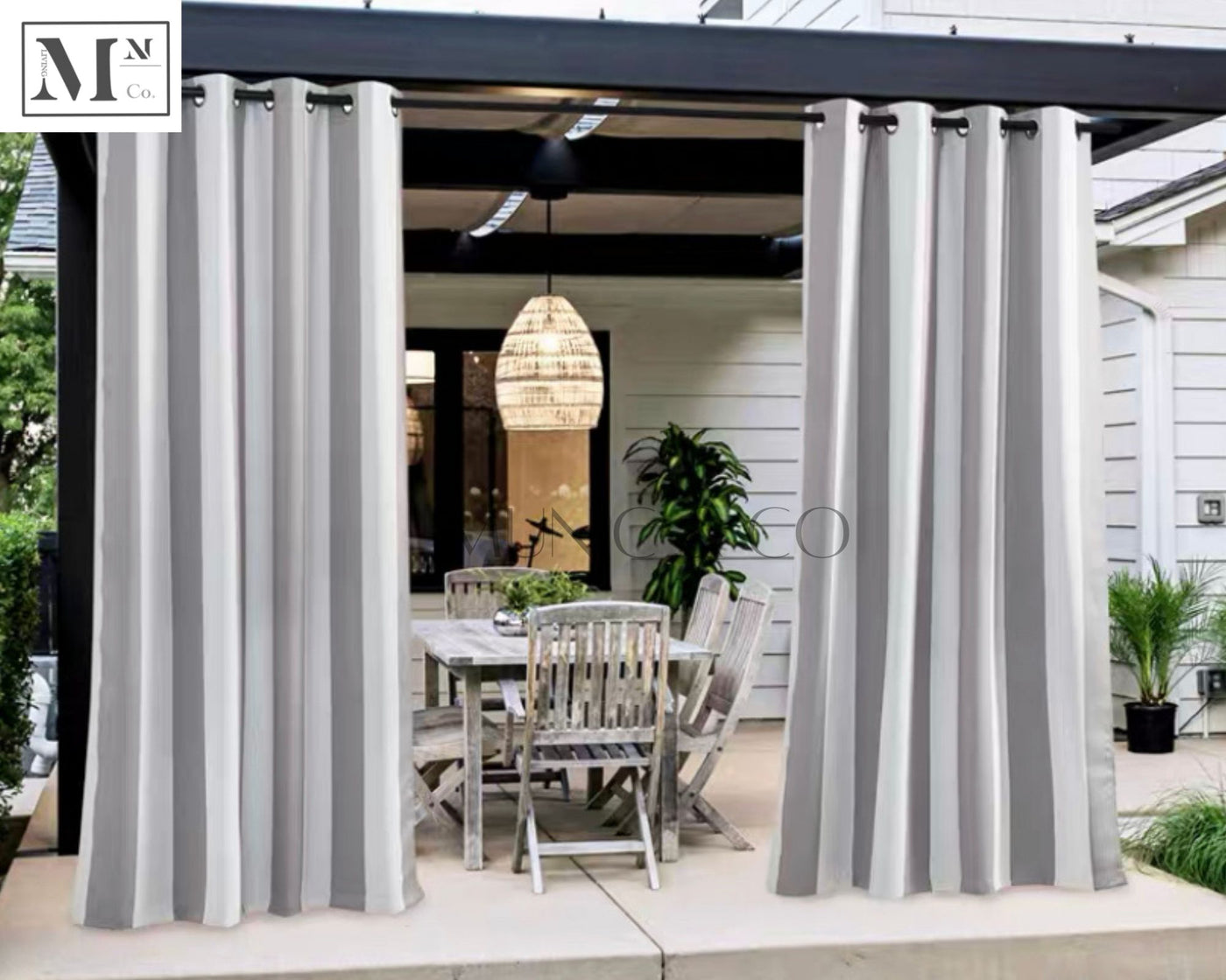 thec heavy duty sheer waterproof curtains. diy made-to-measure outdoor curtains in 14 days.