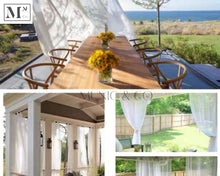 Load image into Gallery viewer, thec heavy duty sheer waterproof curtains. diy made-to-measure outdoor curtains in 14 days.
