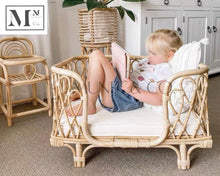 Load image into Gallery viewer, pawspals all natural rattan bed for dogs and cats.  pets rattan bed
