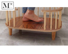 Load image into Gallery viewer, pawspals nonopets natural wooden bed for dogs and cats.  pets wooden bed
