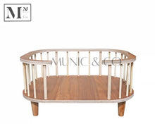 Load image into Gallery viewer, pawspals nonopets natural wooden bed for dogs and cats.  pets wooden bed
