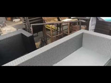 Load and play video in Gallery viewer, HOGAN Outdoor Storage Sofa in PE Rattan

