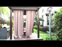 Load and play video in Gallery viewer, THEC Heavy Duty Sheer Waterproof Curtains. DIY Made-To-Measure Outdoor Curtains in 14 Days.
