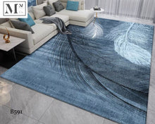 Load image into Gallery viewer, boujx blue series.  modern indoor dustfree rugs
