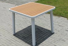 Load image into Gallery viewer, castello outdoor dining tables 80 cm square table (oak/white)
