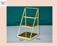 Load image into Gallery viewer, small high tea display. deliver in 12 days. small cakes and pastry display
