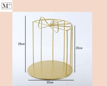 Load image into Gallery viewer, small high tea display. deliver in 12 days. small cakes and pastry display cage house gold
