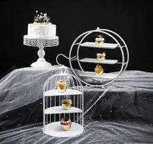 Load image into Gallery viewer, high tea display 3 piece set. deliver in 12 days!. 3 piece white bundle e

