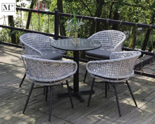 Load image into Gallery viewer, CORAL Petite Table Chair Set. PE Rattan Outdoor Dining Set
