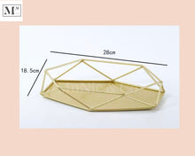 Load image into Gallery viewer, small high tea display. deliver in 12 days. small cakes and pastry display gold basket

