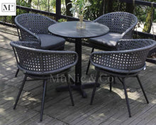 Load image into Gallery viewer, CORAL Petite Table Chair Set. PE Rattan Outdoor Dining Set
