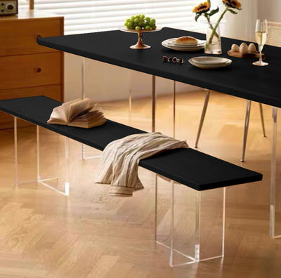 ZANGO Wooden Bench on Acrylic Legs. Customisable