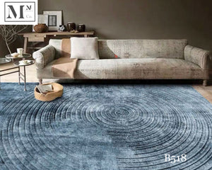 boujx blue series.  modern indoor dustfree rugs